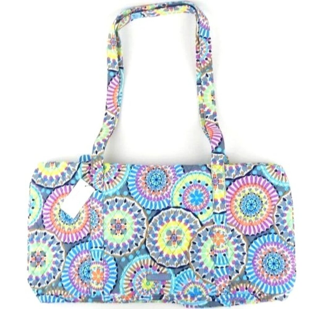 Vera Bradley Sunny Medallion Large Traveler Duffel Bag NWT‎